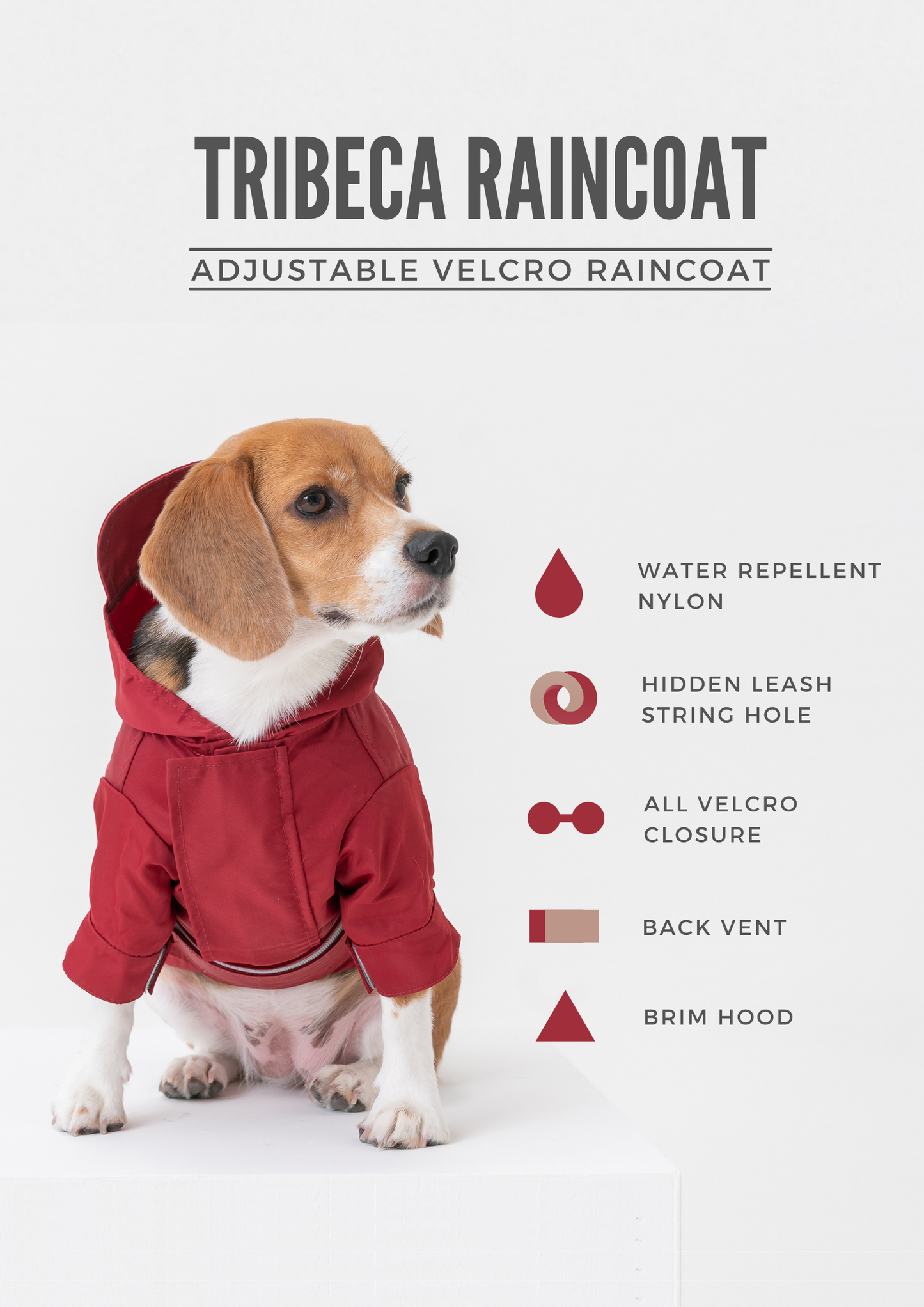 Tribeca adjustable velcro raincoat - Olive