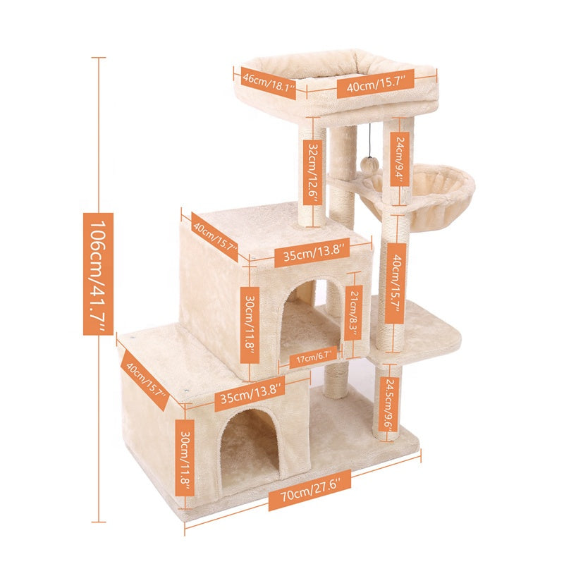Luxury Small Cat Tree Cat Condo Tower Cat Scratcher Tree