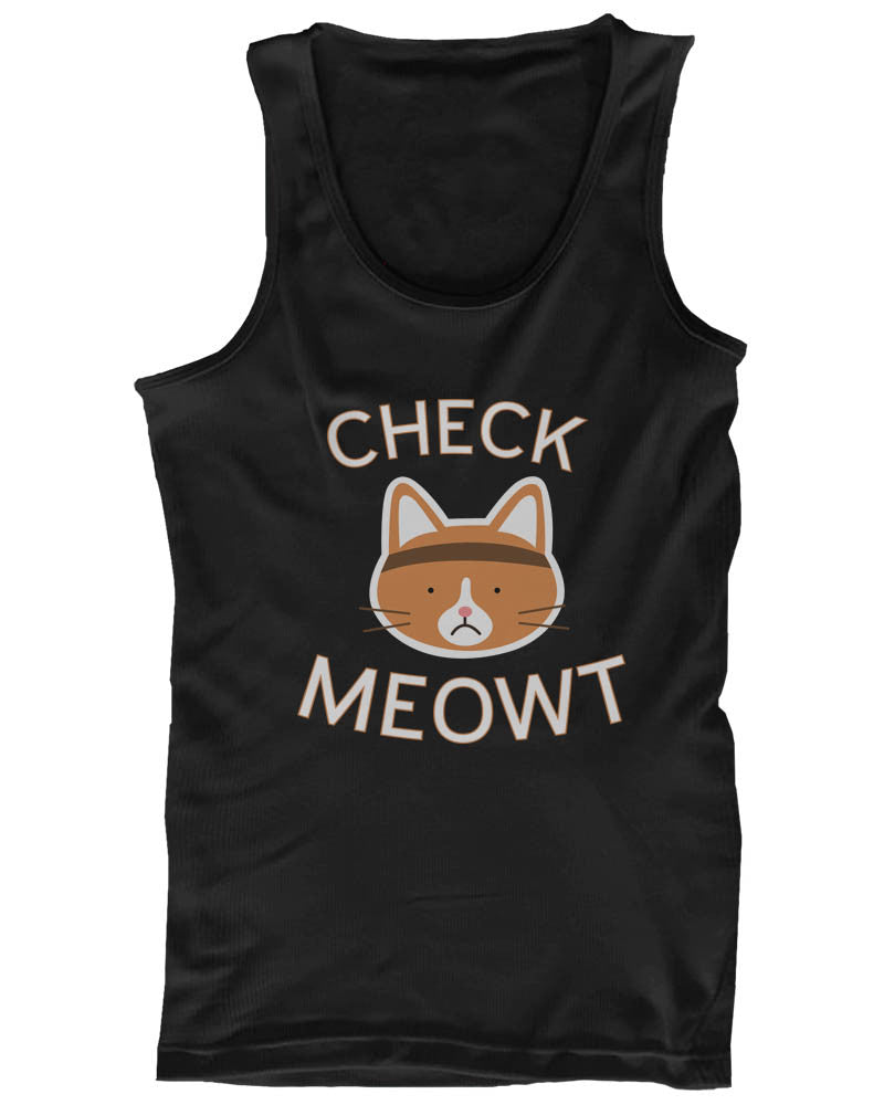 Cute Cat Design Tank Top – Chek Meowt - Cute Gym Clothes
