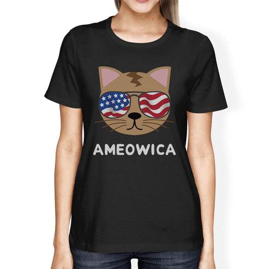 Ameowica Cute Womens Short Sleeve T-Shirt. Gift Ideas for Cat Lovers