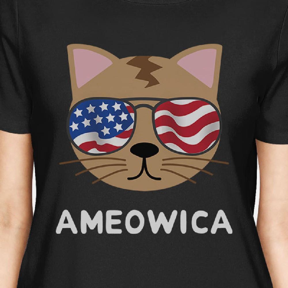 Ameowica Cute Womens Short Sleeve T-Shirt. Gift Ideas for Cat Lovers